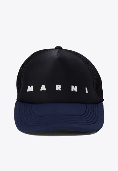 Marni Logo Print Baseball Cap