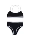 Marni Logo-print Bikini Set In Black