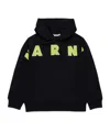Marni Black Sweat-shirt For Kids With Logo In Black