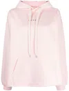 Marni Relaxed Fit Pink Hoodie With Adjustable Drawstring And Kangaroo Pocket In Pink