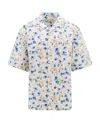 Marni Floral Print Shirt In White