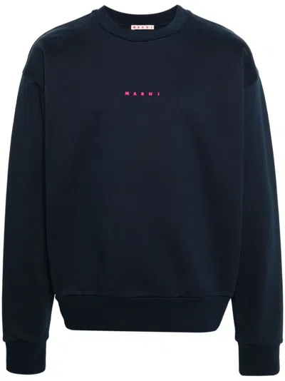 MARNI LOGO-PRINT COTTON SWEATSHIRT