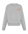 Marni Logo-print Cotton Sweatshirt In Gray