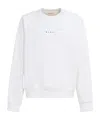 Marni White Printed Mini Logo Sweatshirt In White