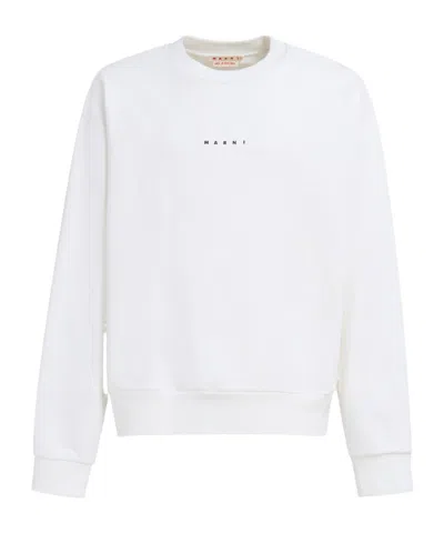 MARNI MARNI LOGO PRINTED CREWNECK SWEATSHIRT