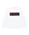 Marni White Sweatshirt With Logo Print In Cotton Boy In White