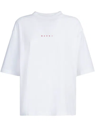 MARNI MARNI LOGO-PRINT COTTON T-SHIRT
