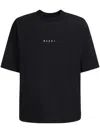 Marni Crew Neck Short Sleeves In Black