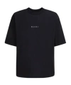 Marni Crew Neck Short Sleeves In Black