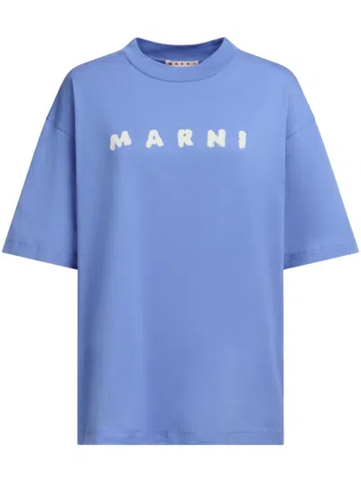 MARNI LOGO-PRINT COTTON T-SHIRT