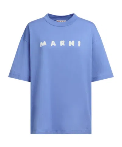 MARNI MARNI LOGO PRINTED CREWNECK T-SHIRT