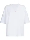 Marni White Cotton Knit T-shirts And Polos In Lily White