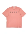 Marni Logo-print Cotton T-shirt In Pink