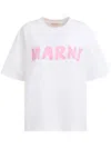 Marni T-shirt Mit Logo-print In Weiss