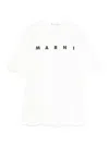 Marni Logo-print Cotton T-shirt In White