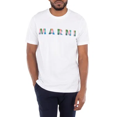 Marni Logo-print Cotton T-shirt In White