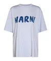 Marni T-shirt Aus Baumwoll-jersey Mit Print In White