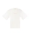 Marni Cotton T-shirt With Logo In White