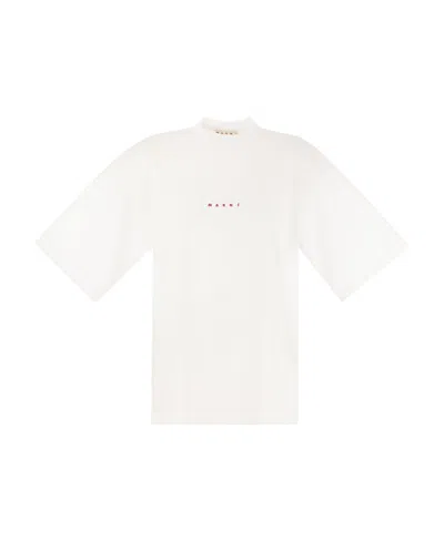 MARNI MARNI LOGO PRINTED CREWNECK T-SHIRT