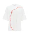 Marni Wavy Logo Cotton-jersey T-shirt In White