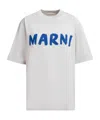 Marni London Grey Cotton T-shirt In White