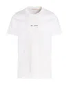 Marni White Cotton T-shirt With Logo Print In White