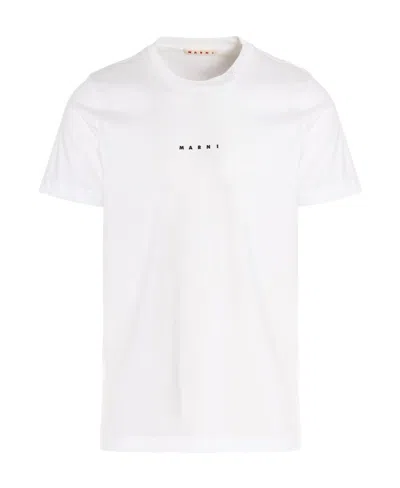 MARNI MARNI LOGO PRINTED CREWNECK T-SHIRT