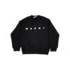Marni Kids Logo-printed Crewneck Sweatshirt In Black