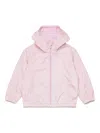 Marni Logo-print Hooded Jacket In 粉色