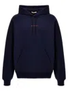 Marni Long Sleeved Hooded Sweatshirt In Lob95 Dark Blue