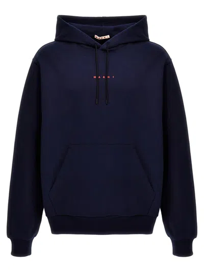 MARNI MARNI LOGO PRINT HOODIE