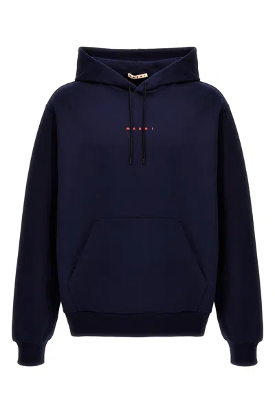 MARNI MARNI LOGO PRINT HOODIE