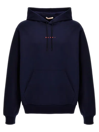 MARNI MARNI LOGO PRINT HOODIE