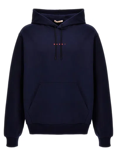 MARNI MARNI LOGO PRINT HOODIE