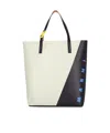 Marni Neutral Tribeca Faux-leather Tote Bag In White