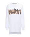 Marni Logo-print Long-sleeve Top In White