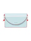 Marni Faux Leather Crossbody Mini Bag Kids In Blue