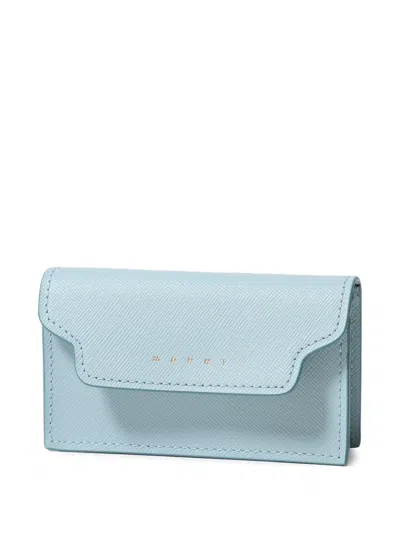 Marni Logo-print Purse In Blue