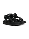 Marni Puffy Faux-leather Sandals In Black