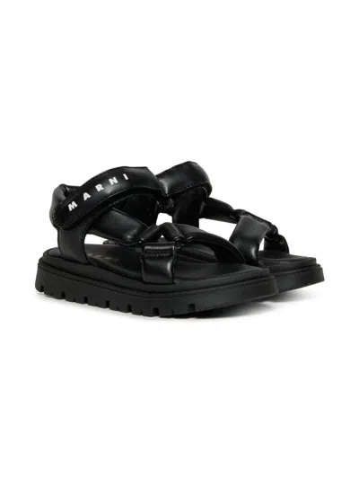 MARNI LOGO-PRINT SANDALS
