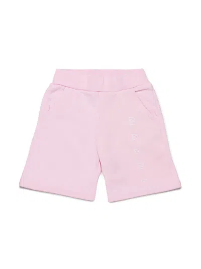 Marni Babies' Logo-print Shorts In Pink