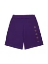 Marni Logo-print Shorts In Purple