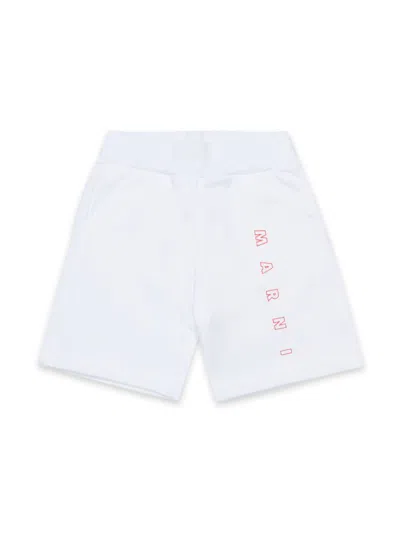 Marni Babies' Logo-print Shorts In White