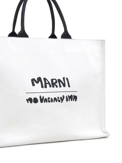 Marni Logo-print Shoulder Bag In Zo574