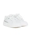 Marni Leather Low Trainers With Logo In White