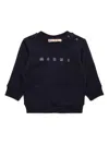 Marni Logo-print Sweatshirt In 蓝色