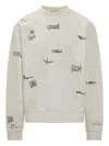 Marni Long Sleeve Crewneck Sweatshirt In Gray