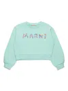 Marni Logo-print Sweatshirt In Blue
