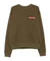 Marni Logo-print Sweatshirt In Green