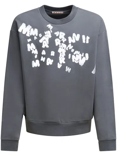 MARNI LOGO-PRINT SWEATSHIRT